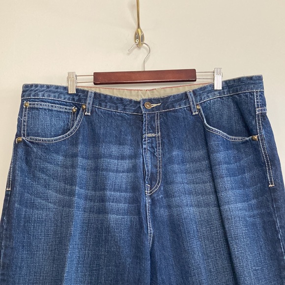 Marithe Francois Girbaud Jeans Mens 40 x 28 Blue Wide Leg Baggy 90s Hip Hop - Picture 3 of 13